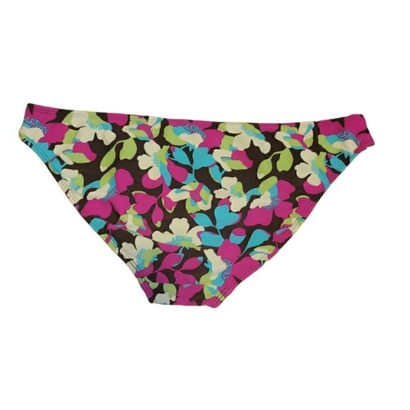 Gap Body Floral Brown 2 piece Halter Bikini Swimsuit L - Picture 9 of 10